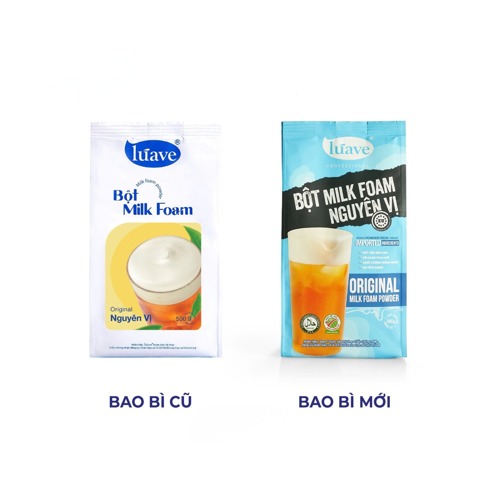 Bột kem sữa Luave - Milk foam nguyên vị 500g - Ảnh 3