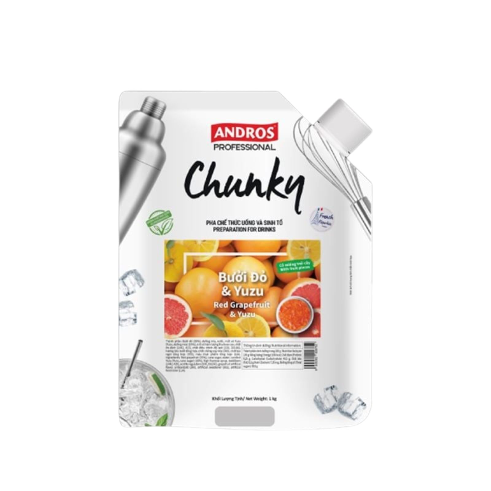 Mứt Chunky Bưởi đỏ yuzu 1kg