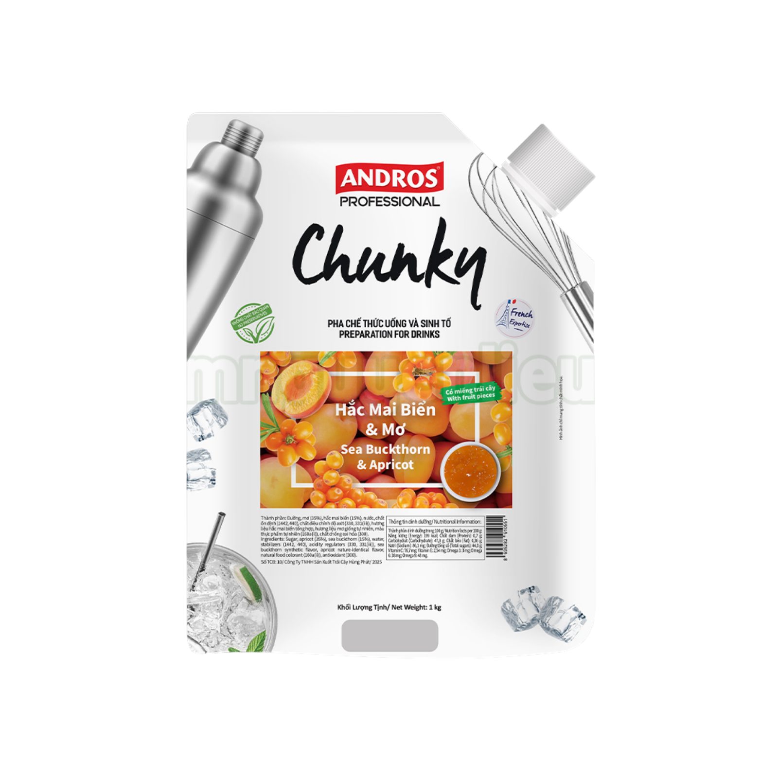 Mứt Chunky bắp Hương vani 1kg