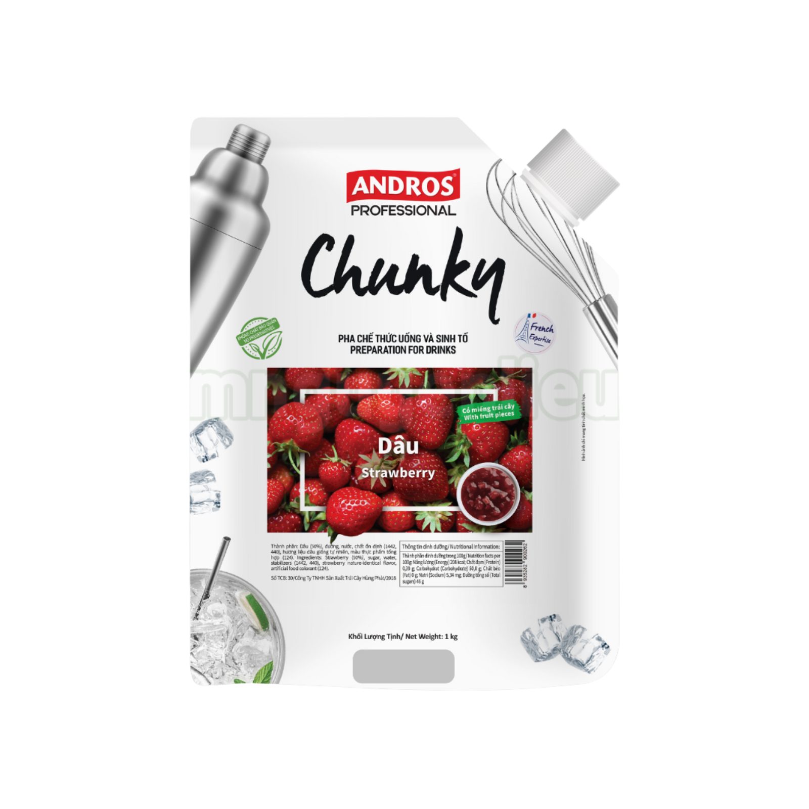 Mứt Chunky dâu gói 1kg