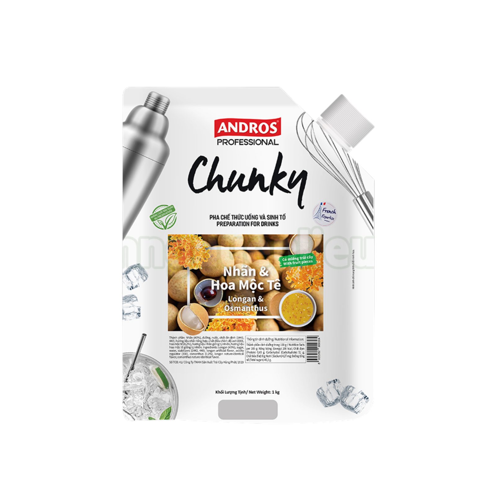 Mứt Chunky nhãn & hoa mộc tê 1kg