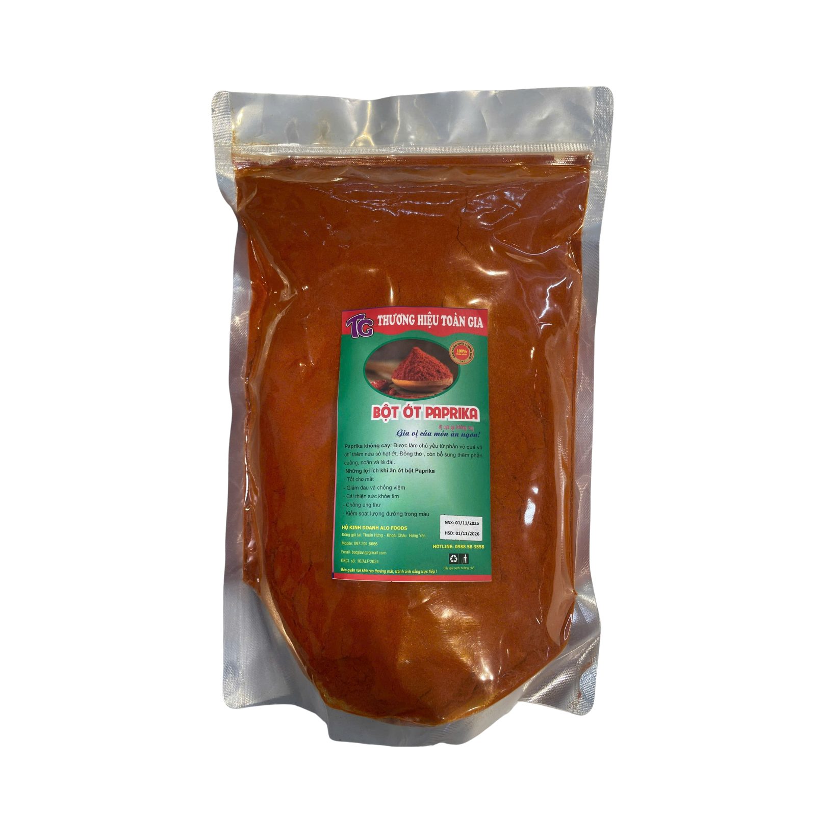 Ớt bột Paprika 1kg