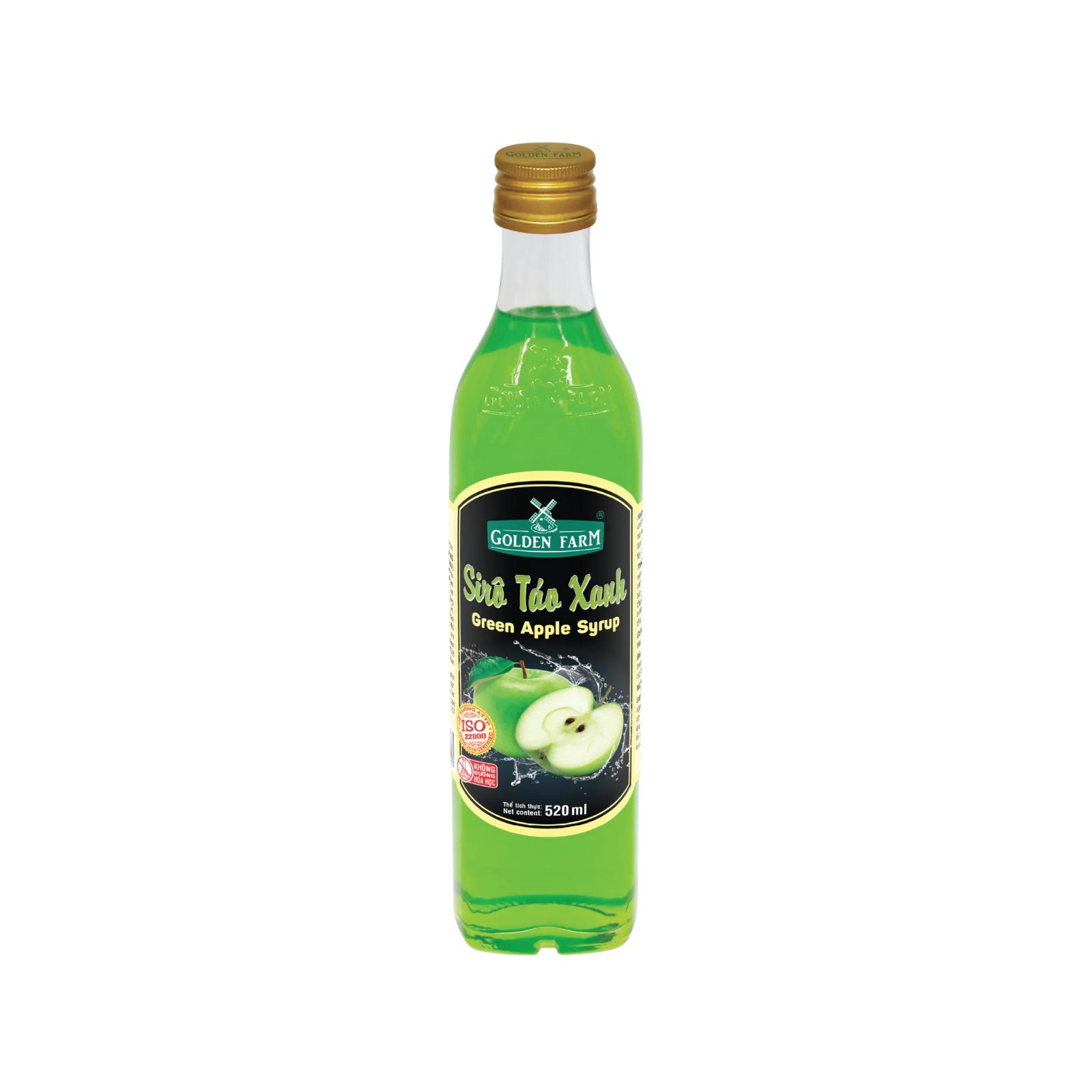 Siro Golden Farm táo xanh 520ml