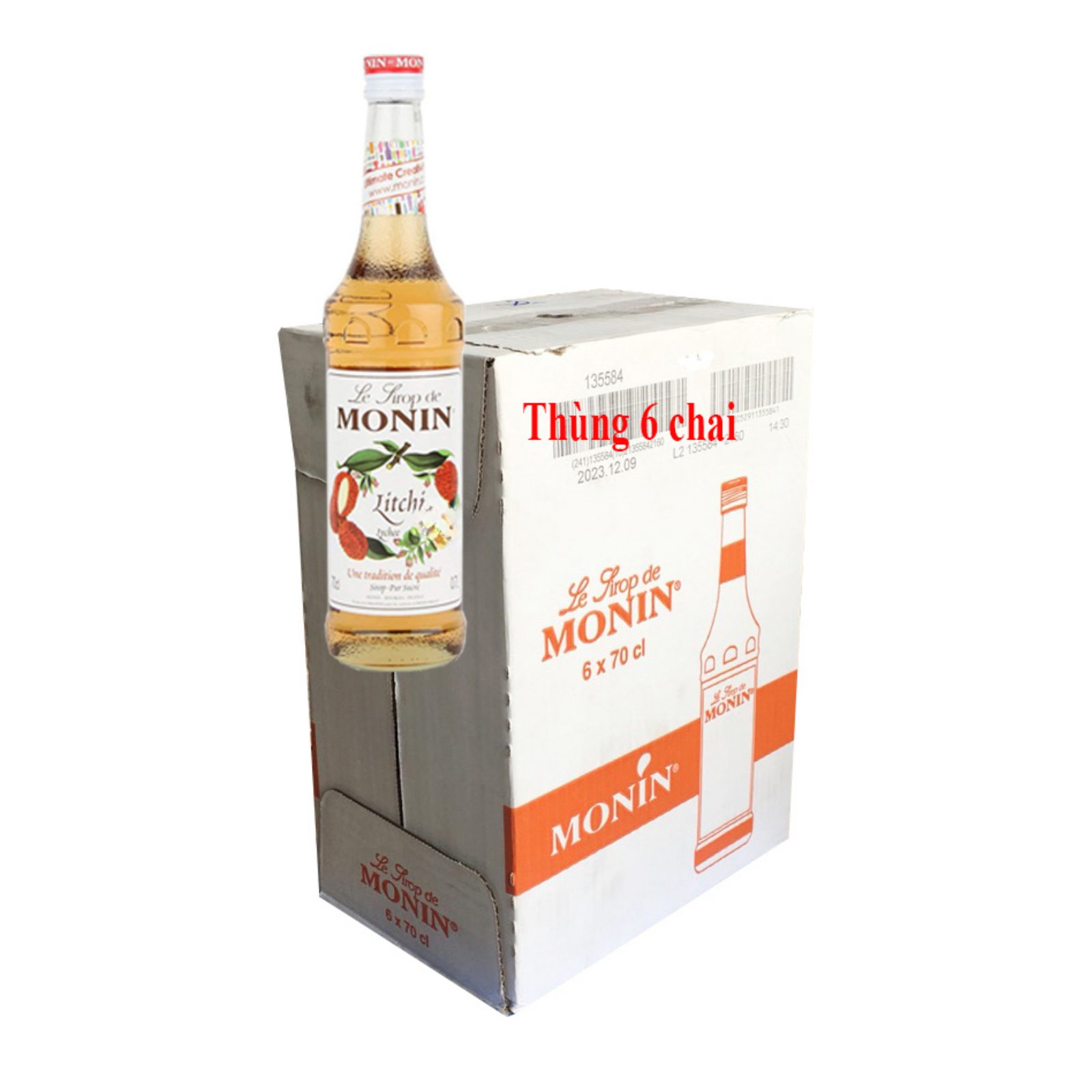 Siro Monin Vải 700ml - Ảnh 3