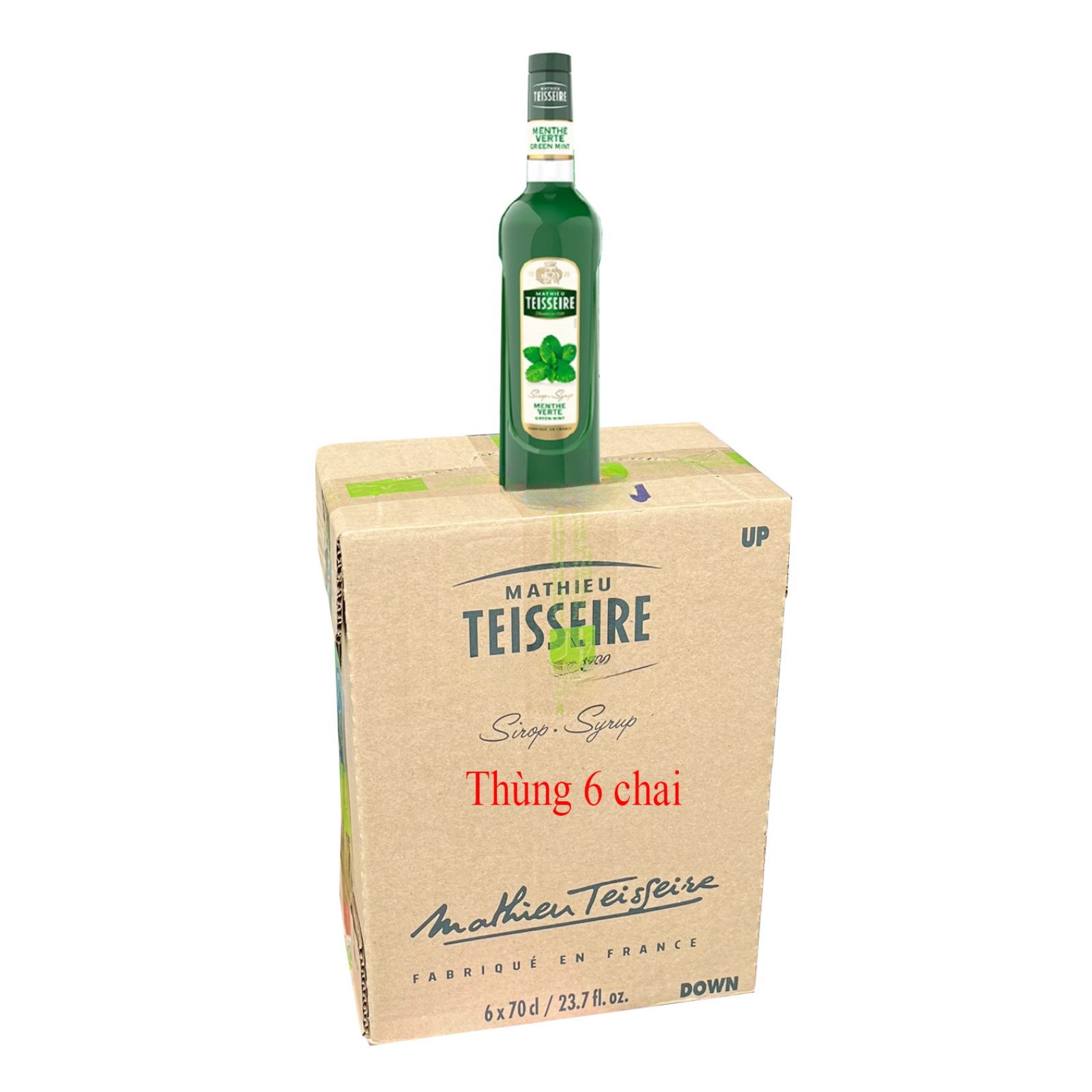 Siro Teisseire Bạc Hà Xanh - Green Mint 700ml - Ảnh 3