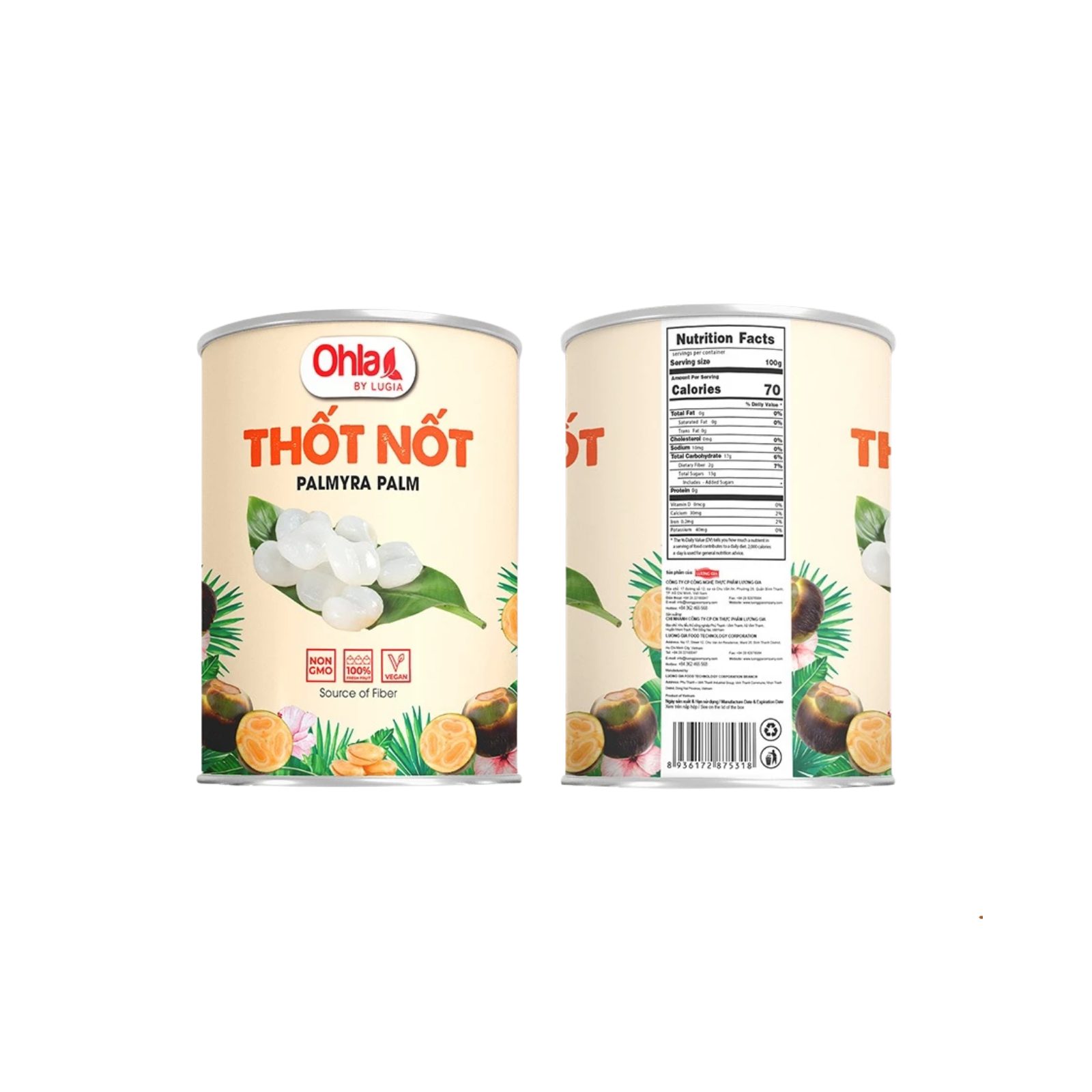 Thốt Nốt đóng lon Ohla 950gr - Ảnh 2
