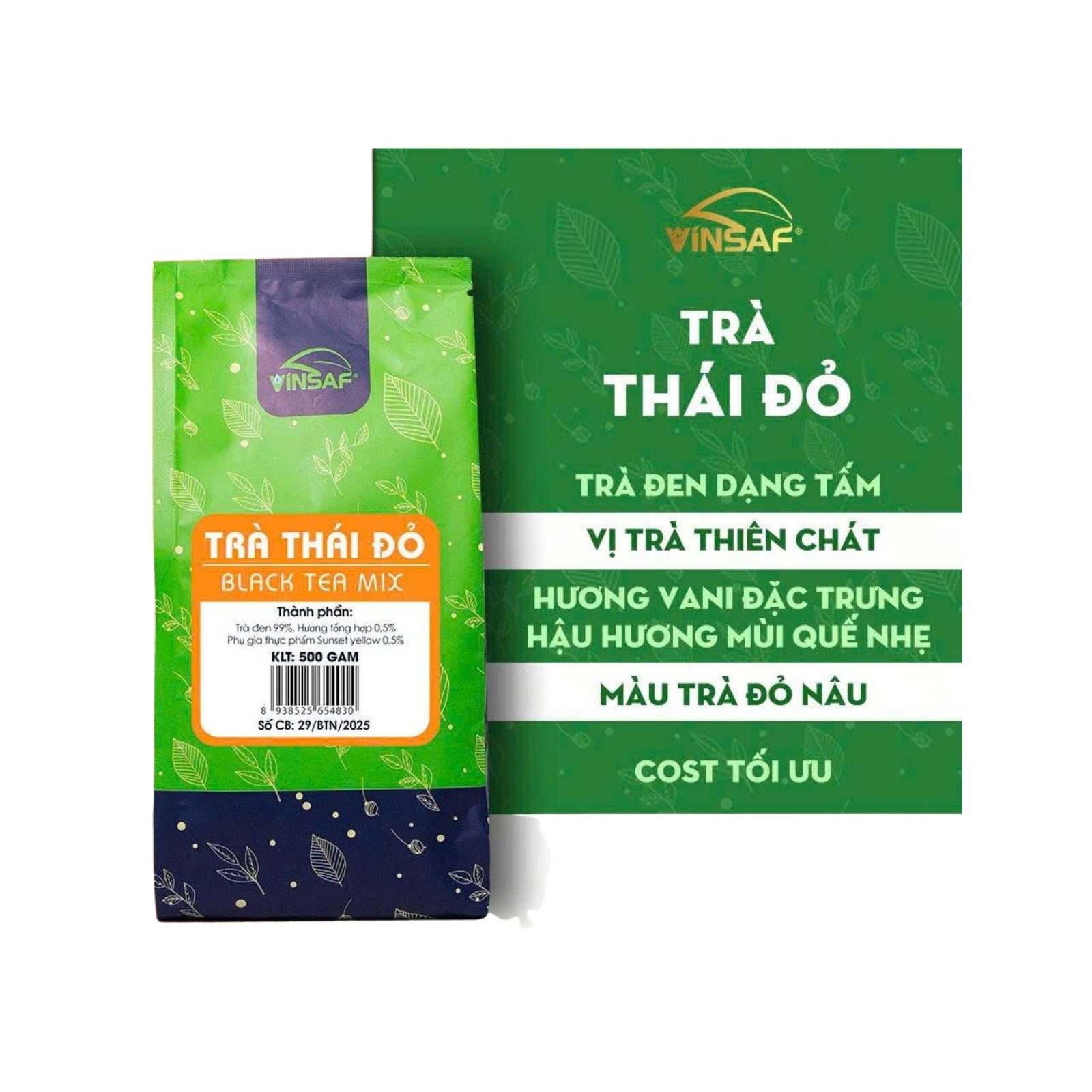 Trà Thái đỏ Vinsaf 500g - Ảnh 2