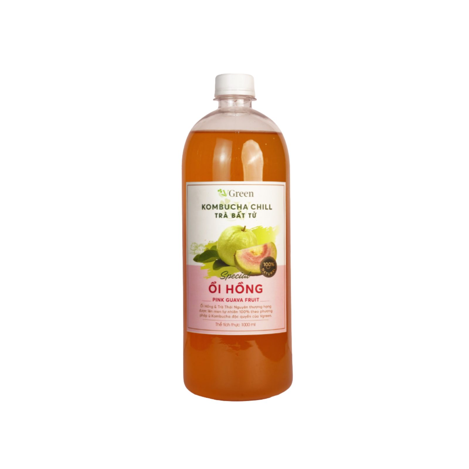 VKombucha chill Trà bất tử vị Ổi hồng 1000ml