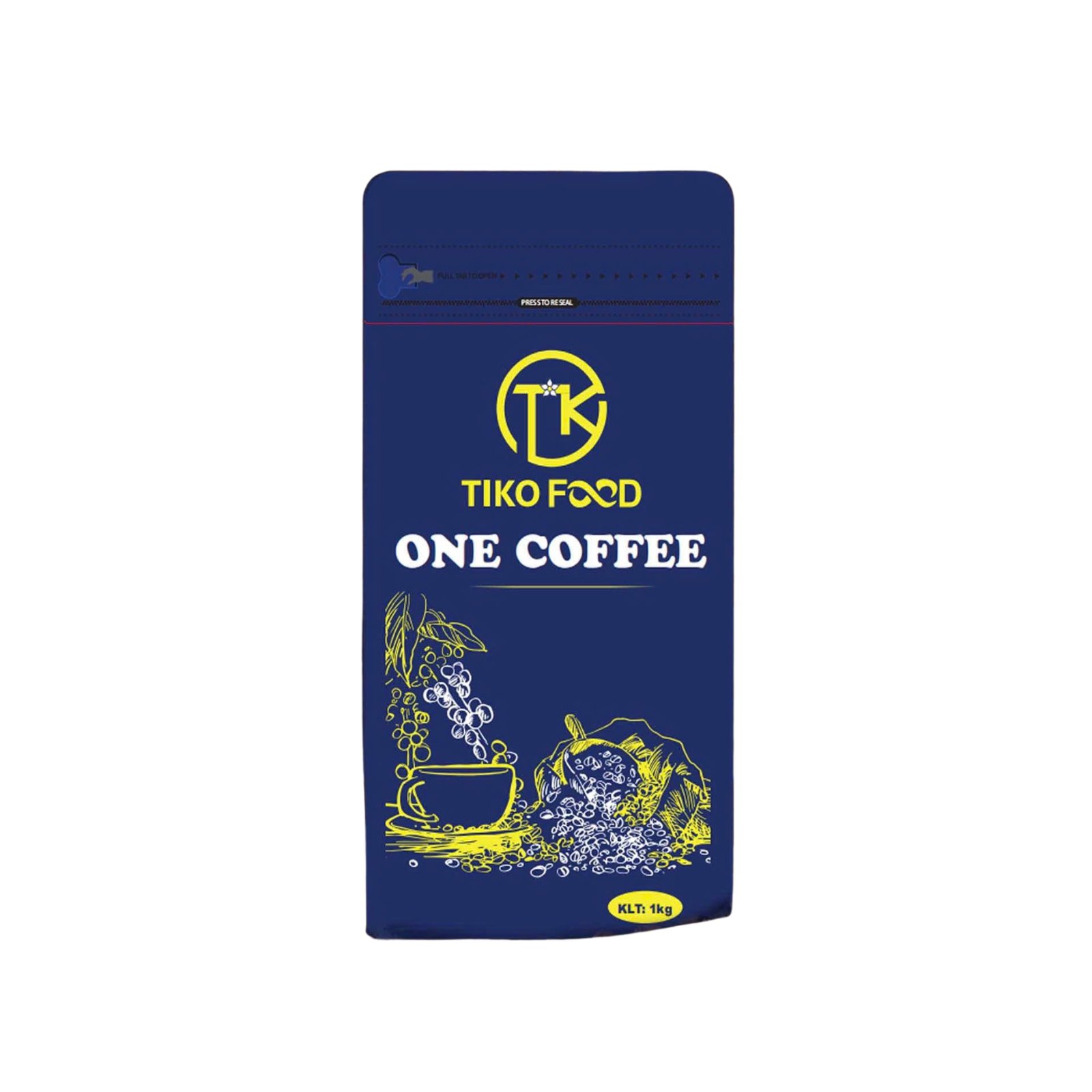 Cà phê Tiko One Coffee 1kg pha phin HUBA Mart