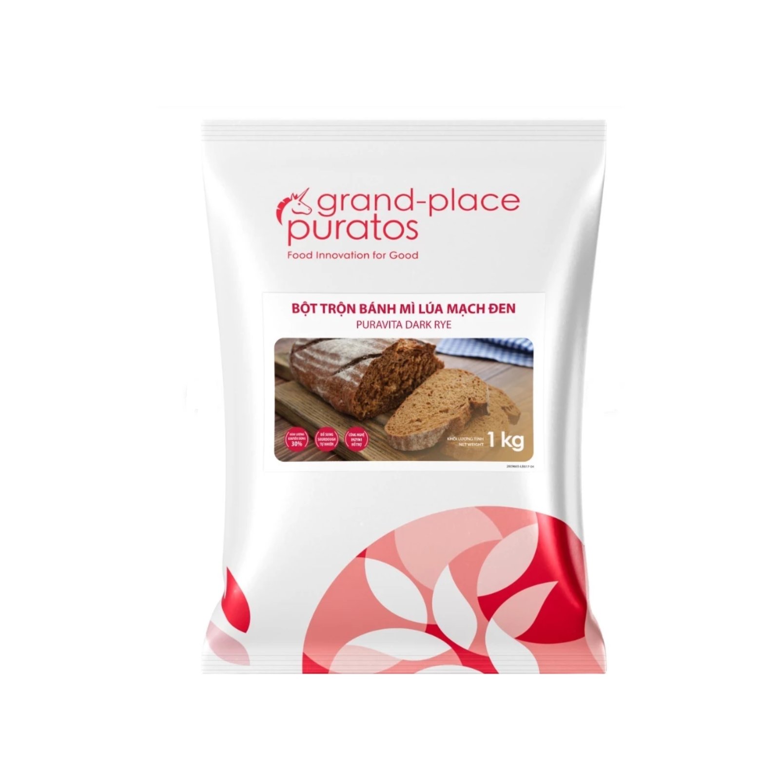 Bột trộn sẵn Bánh Mì Lúa Mạch Đen 1kg
