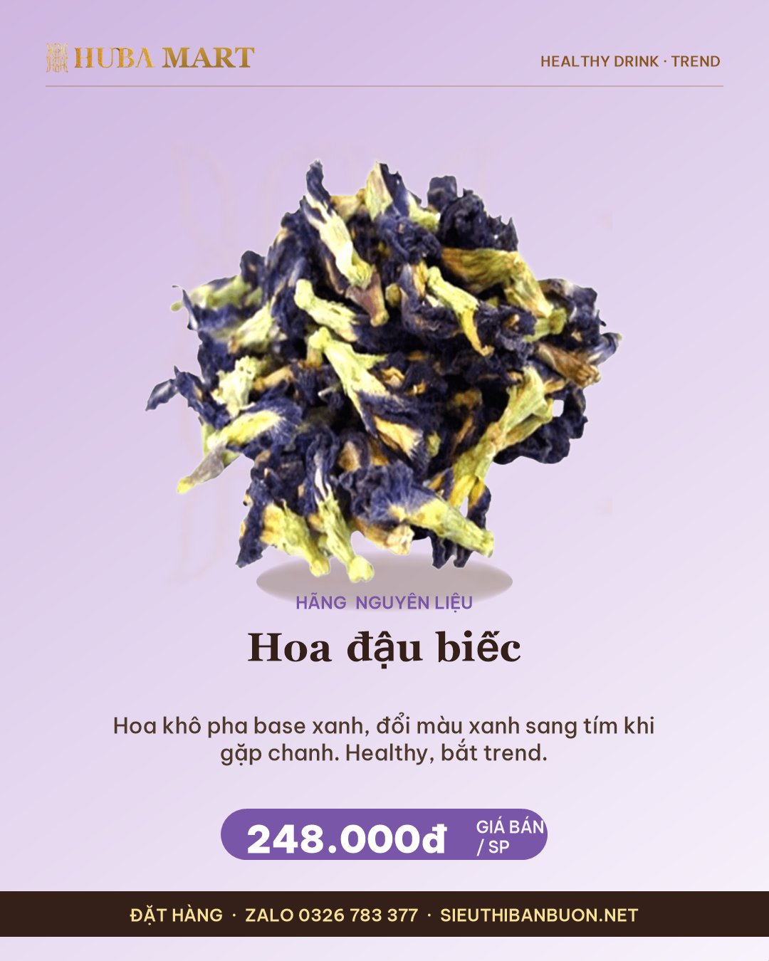 Thẻ Hoa đậu biếc — HUBA Mart