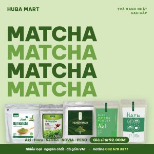 Bột matcha Aki Haru giá sỉ - HUBA Mart