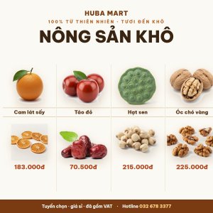 Nông sản khô giá sỉ - HUBA Mart