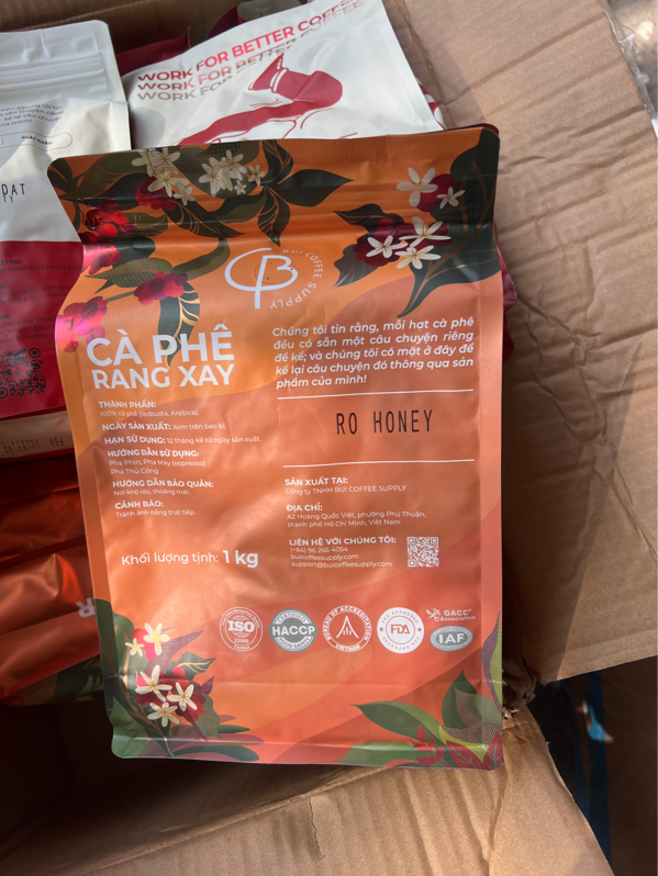 Cà phê Bùi – Hạt Ro Honey 1Kg — HUBA Mart