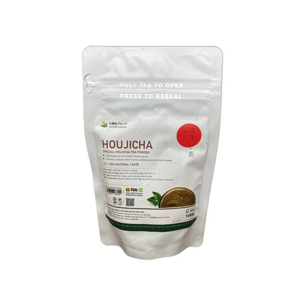 Bột trà Houjicha Satoen 100g
