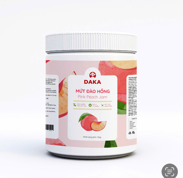 Mứt Đào Hồng Daka 1.2kg